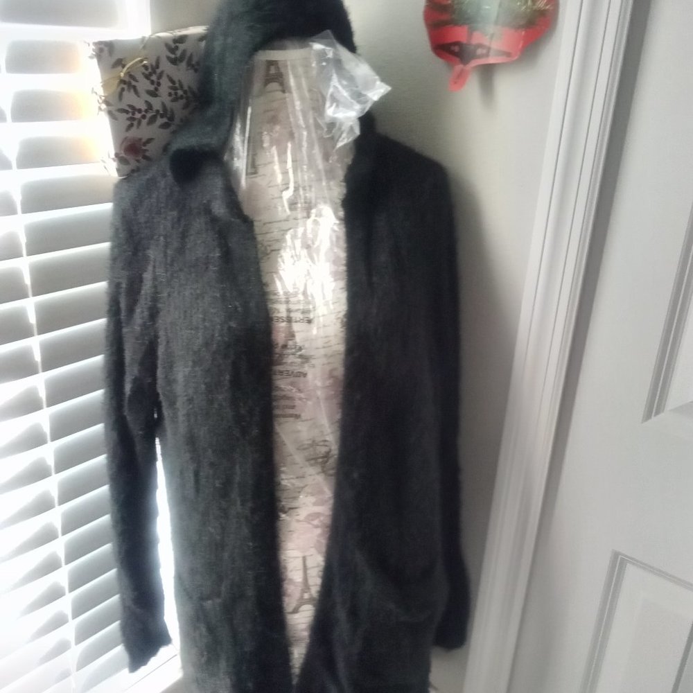 No Boundaries Feather Yarn Hoodie
